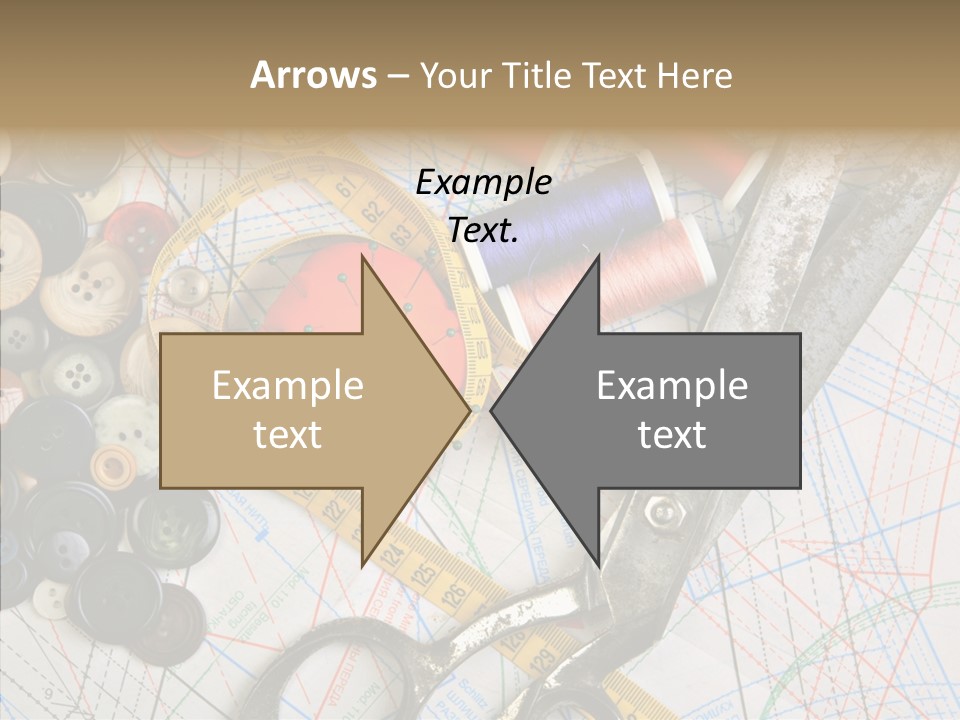 Measuring Tape Swatch Clothing PowerPoint Template