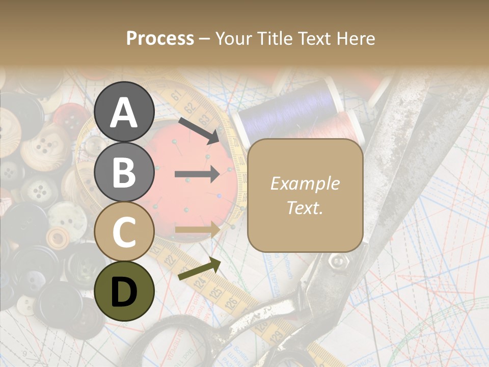 Measuring Tape Swatch Clothing PowerPoint Template