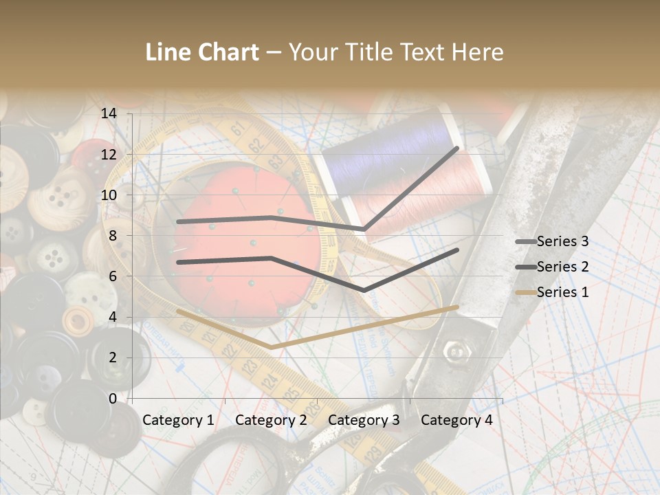 Measuring Tape Swatch Clothing PowerPoint Template