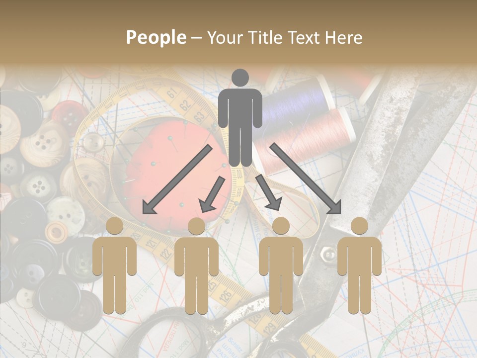 Measuring Tape Swatch Clothing PowerPoint Template