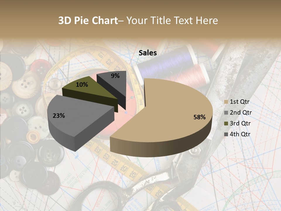 Measuring Tape Swatch Clothing PowerPoint Template