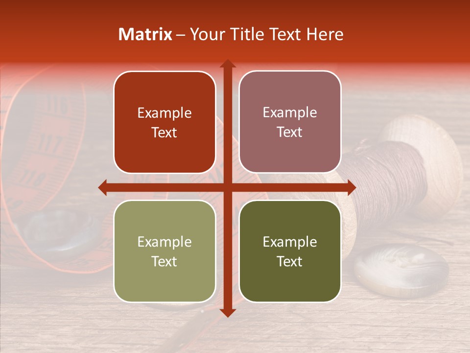 Vintage Seamstress Supplies PowerPoint Template