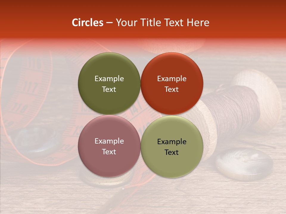 Vintage Seamstress Supplies PowerPoint Template