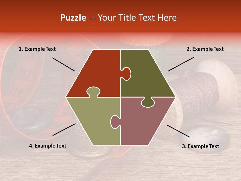 Vintage Seamstress Supplies PowerPoint Template