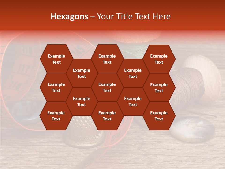 Vintage Seamstress Supplies PowerPoint Template