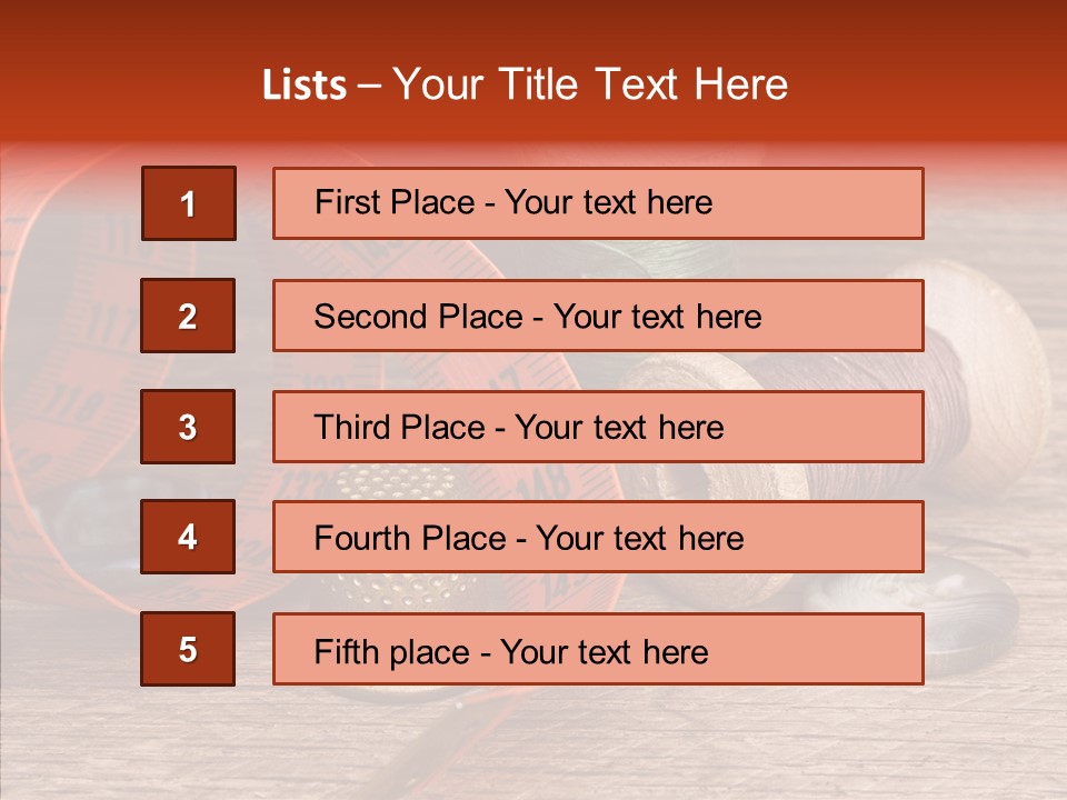 Vintage Seamstress Supplies PowerPoint Template
