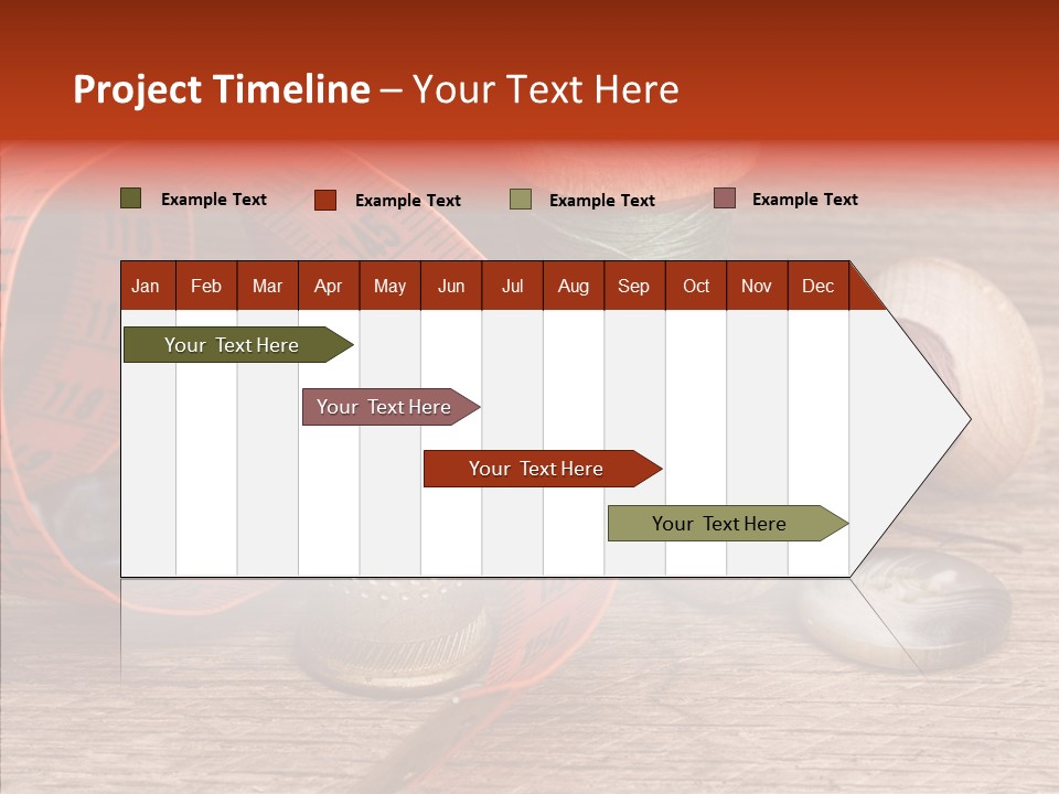 Vintage Seamstress Supplies PowerPoint Template