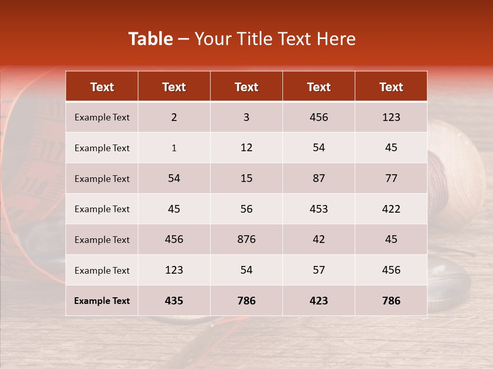 Vintage Seamstress Supplies PowerPoint Template