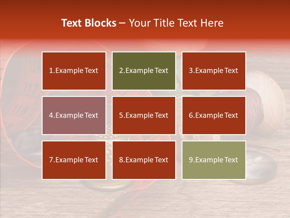 Vintage Seamstress Supplies PowerPoint Template