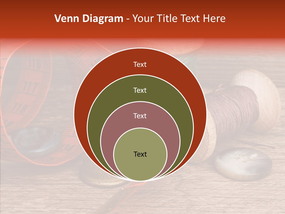 Vintage Seamstress Supplies PowerPoint Template