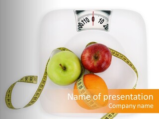 Nutritionist Measure Dietitian PowerPoint Template