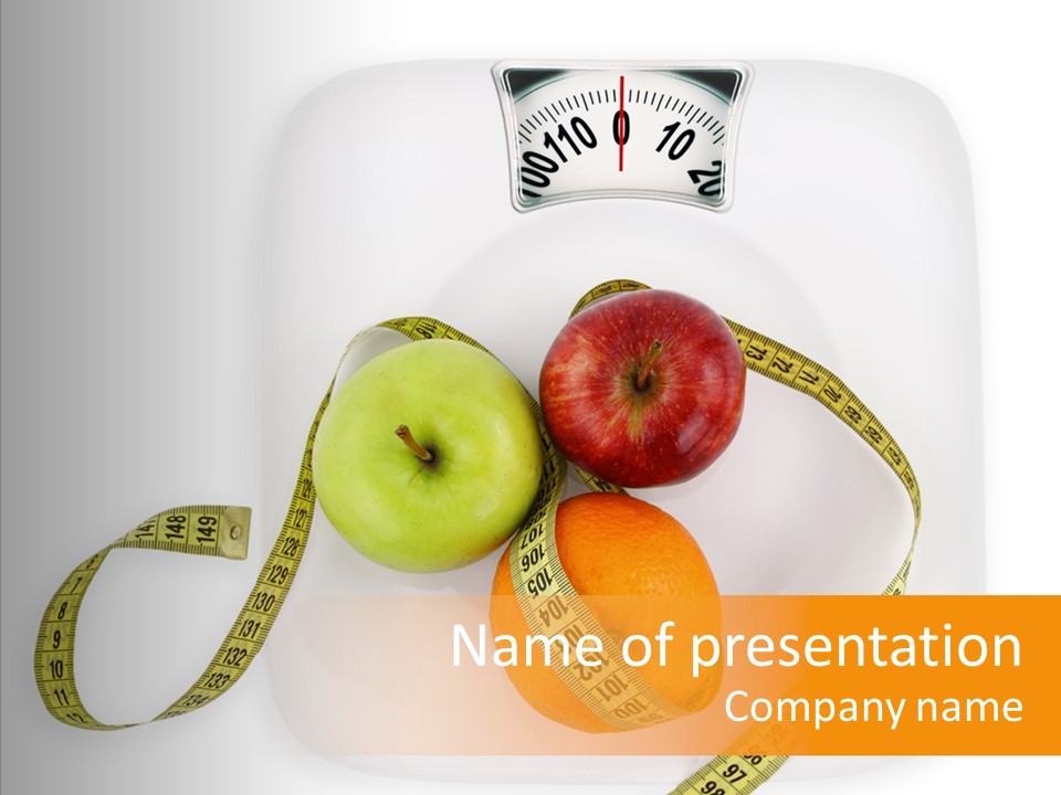 Nutritionist Measure Dietitian PowerPoint Template