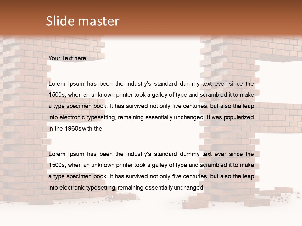 Typography Green Red PowerPoint Template