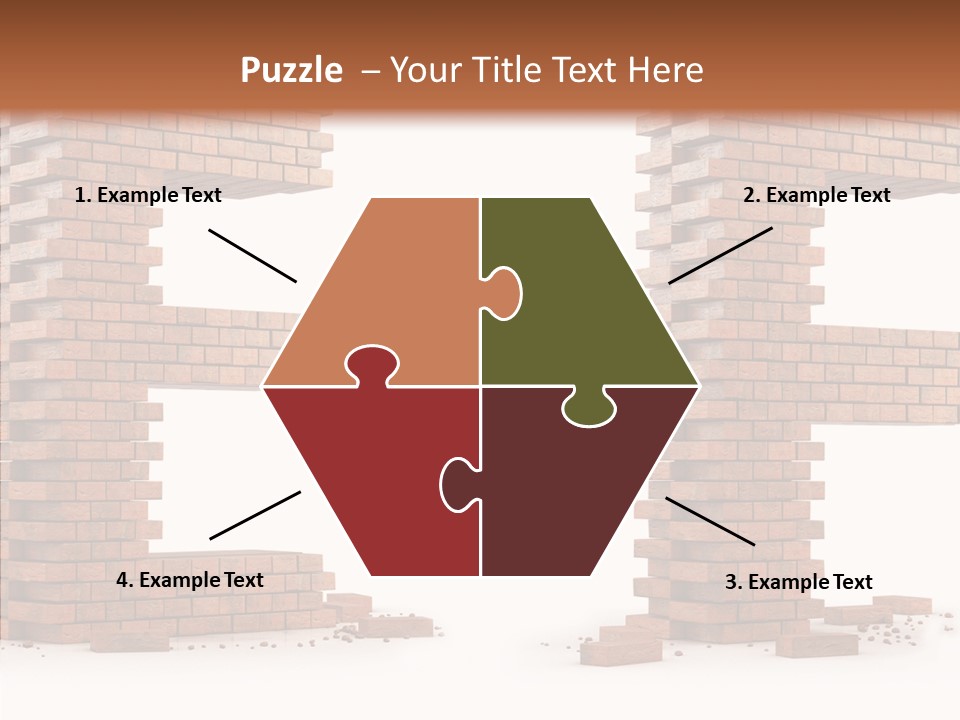 Typography Green Red PowerPoint Template