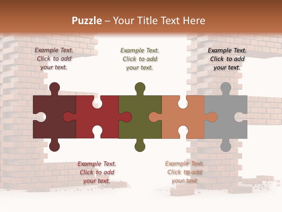 Typography Green Red PowerPoint Template