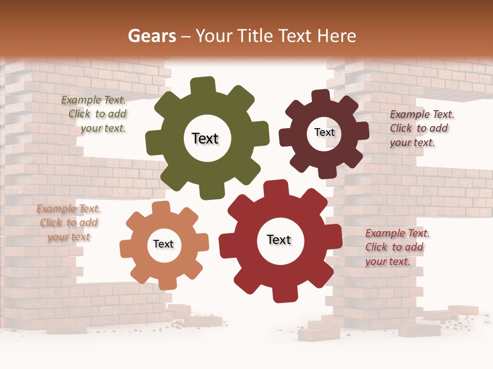 Typography Green Red PowerPoint Template