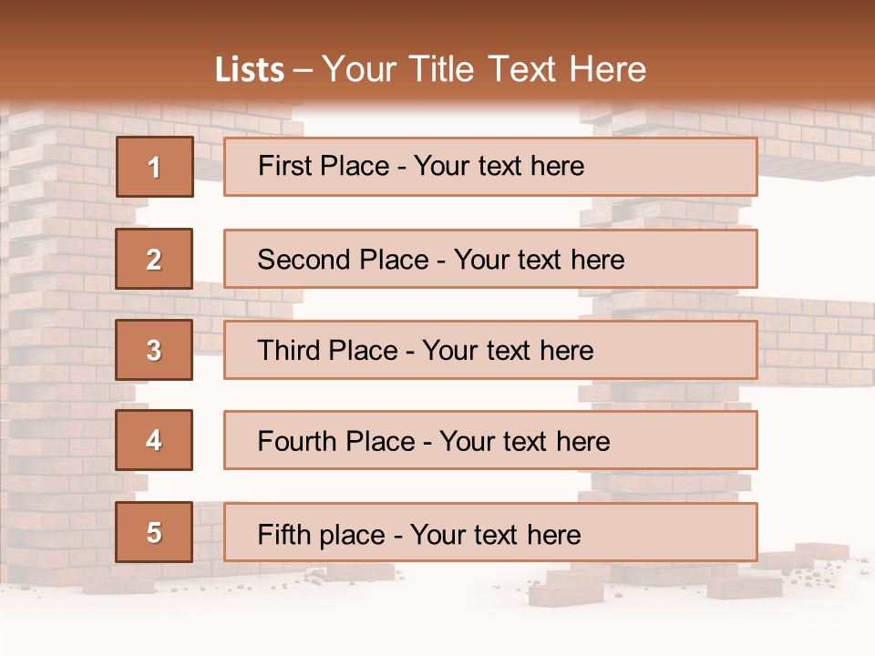 Typography Green Red PowerPoint Template