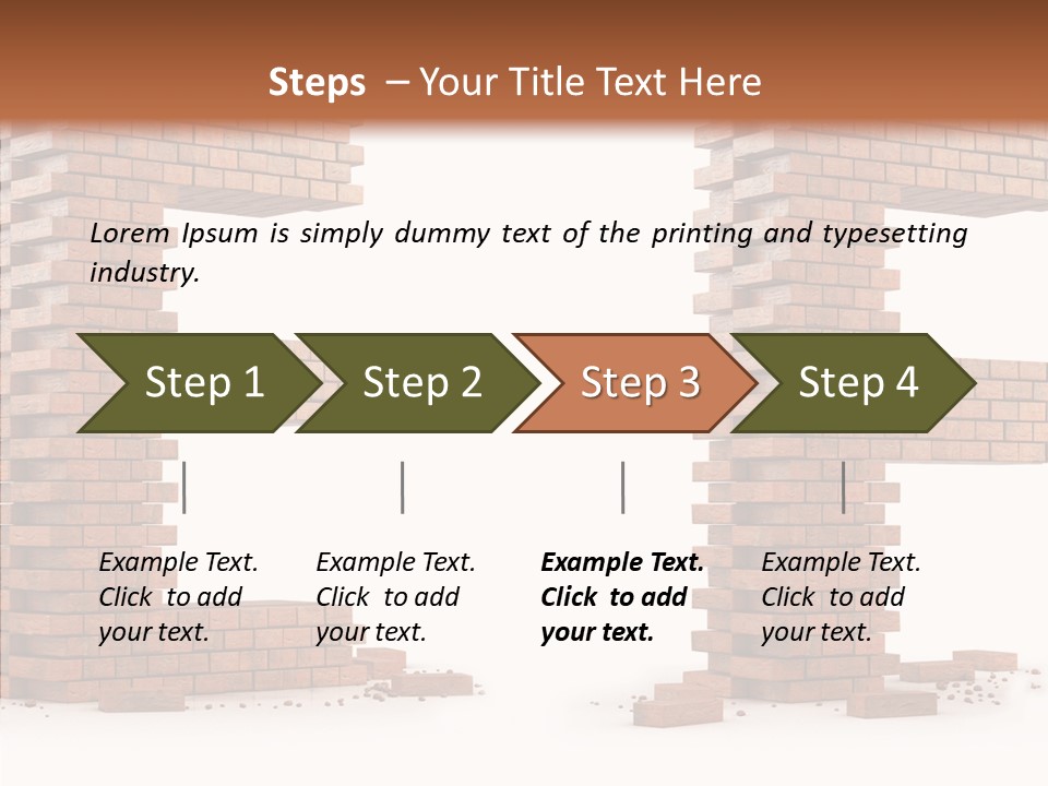 Typography Green Red PowerPoint Template