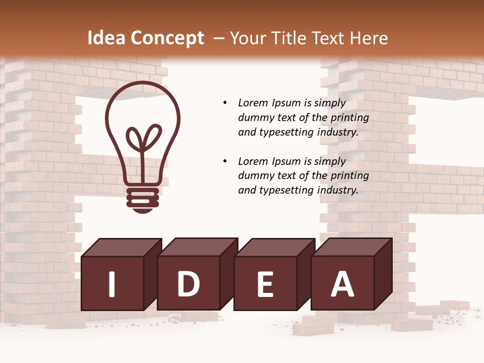 Typography Green Red PowerPoint Template
