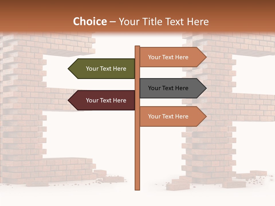 Typography Green Red PowerPoint Template
