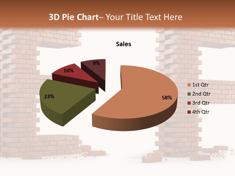 Typography Green Red PowerPoint Template