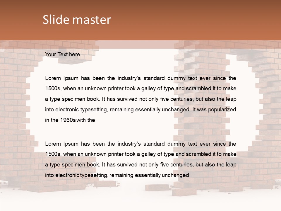 Backdrop Type Cement PowerPoint Template