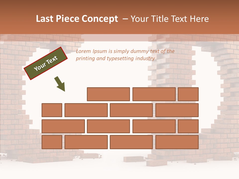 Backdrop Type Cement PowerPoint Template
