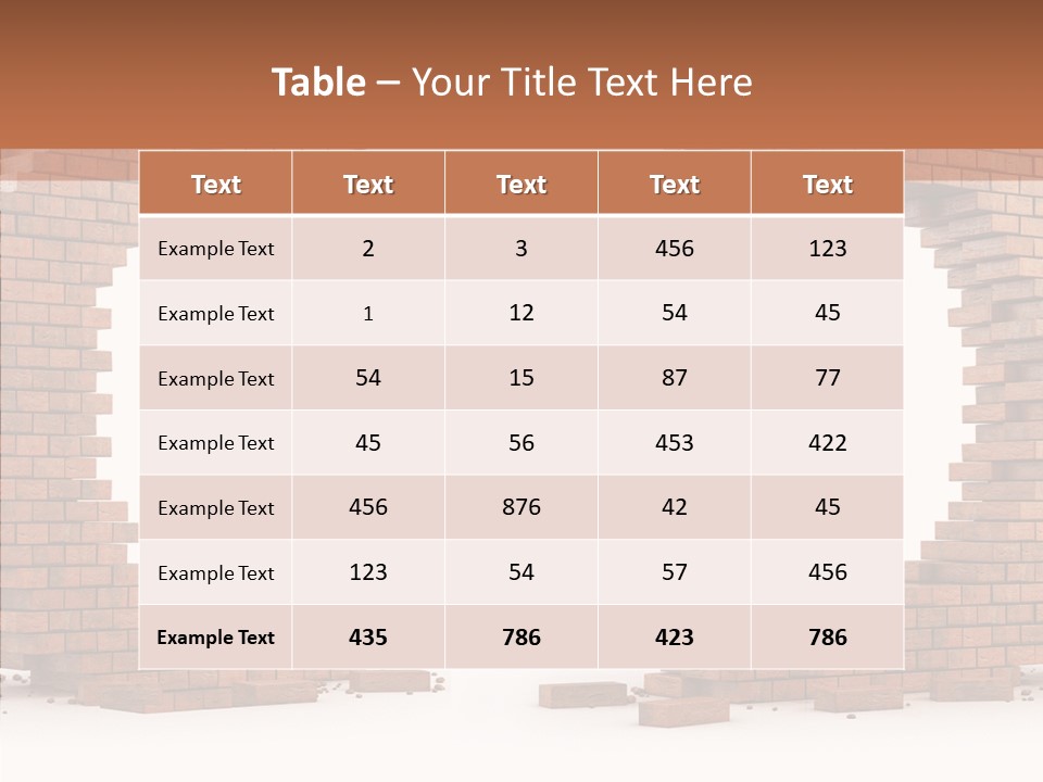Backdrop Type Cement PowerPoint Template