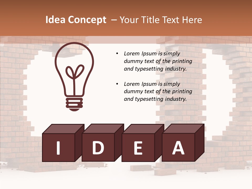 Backdrop Type Cement PowerPoint Template