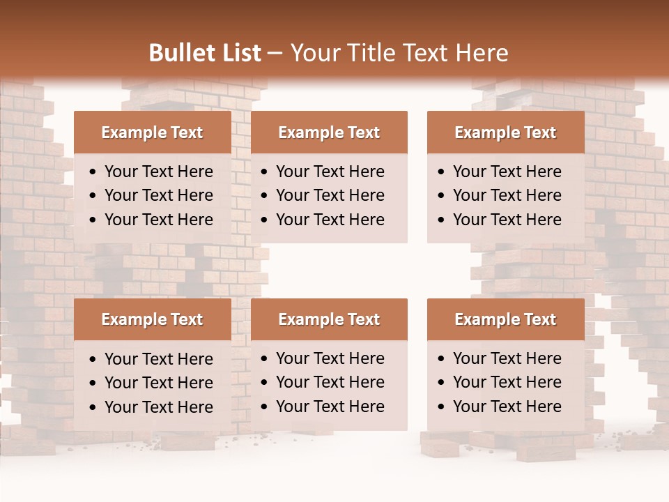Brick Design Architecture PowerPoint Template