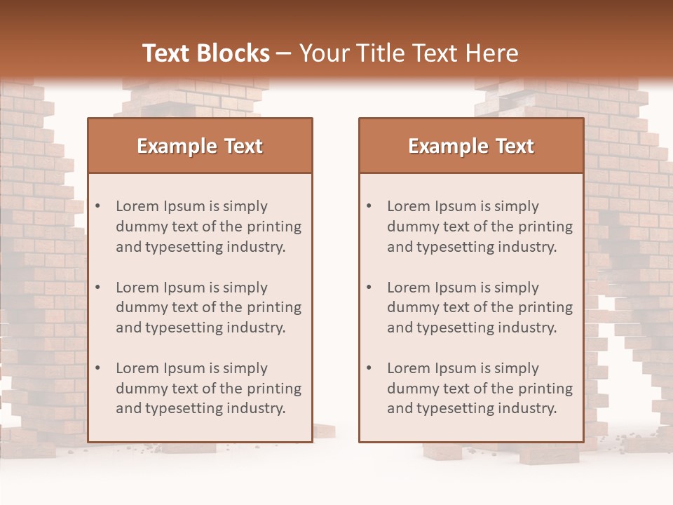 Brick Design Architecture PowerPoint Template