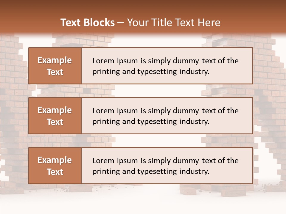 Brick Design Architecture PowerPoint Template