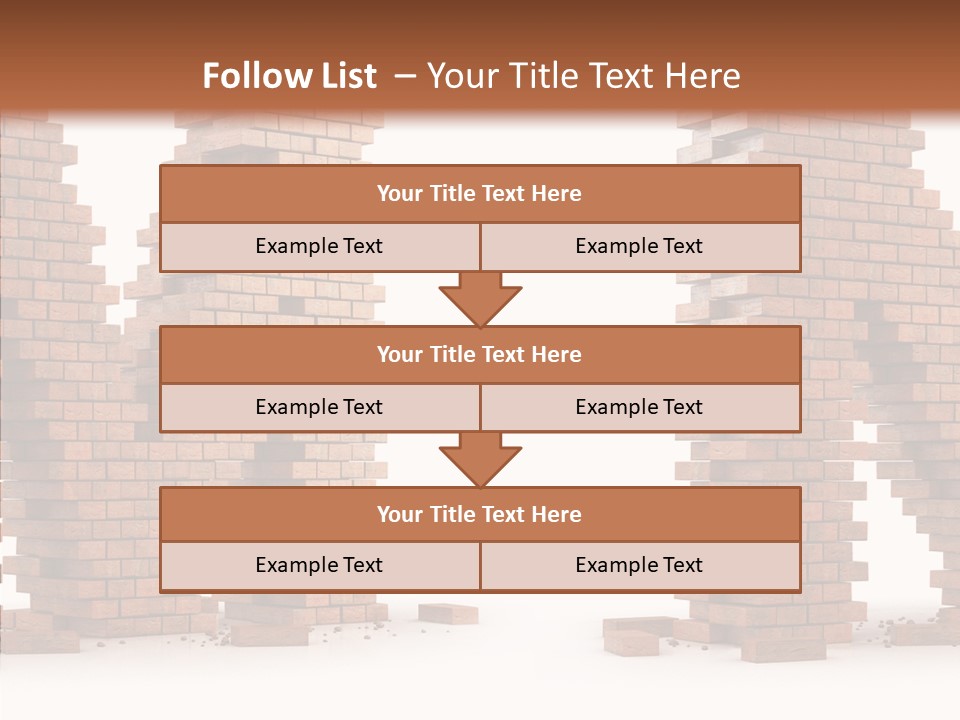Brick Design Architecture PowerPoint Template
