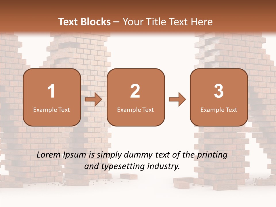 Brick Design Architecture PowerPoint Template
