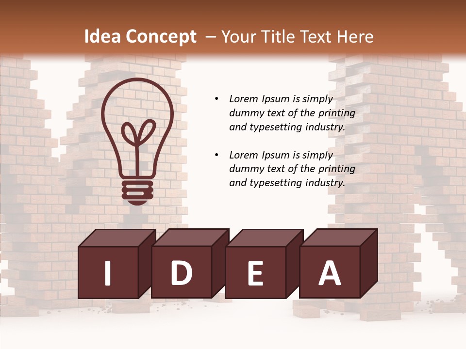 Brick Design Architecture PowerPoint Template