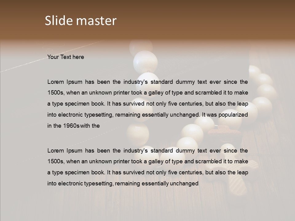 Beads Background Book PowerPoint Template