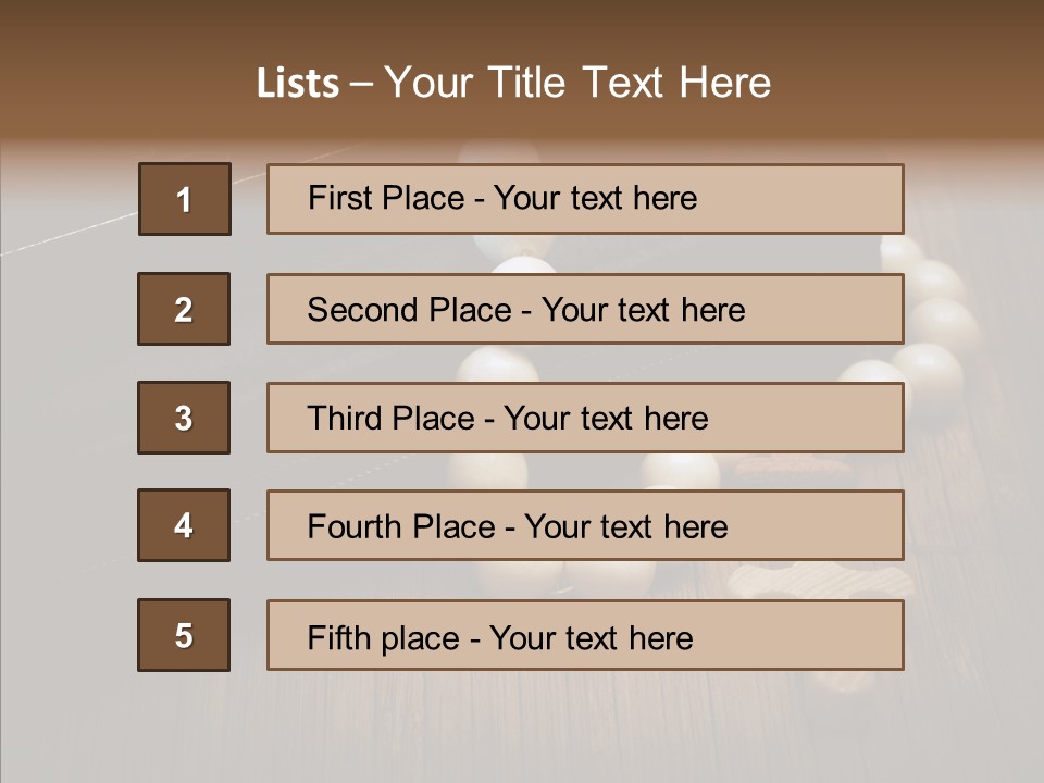 Beads Background Book PowerPoint Template