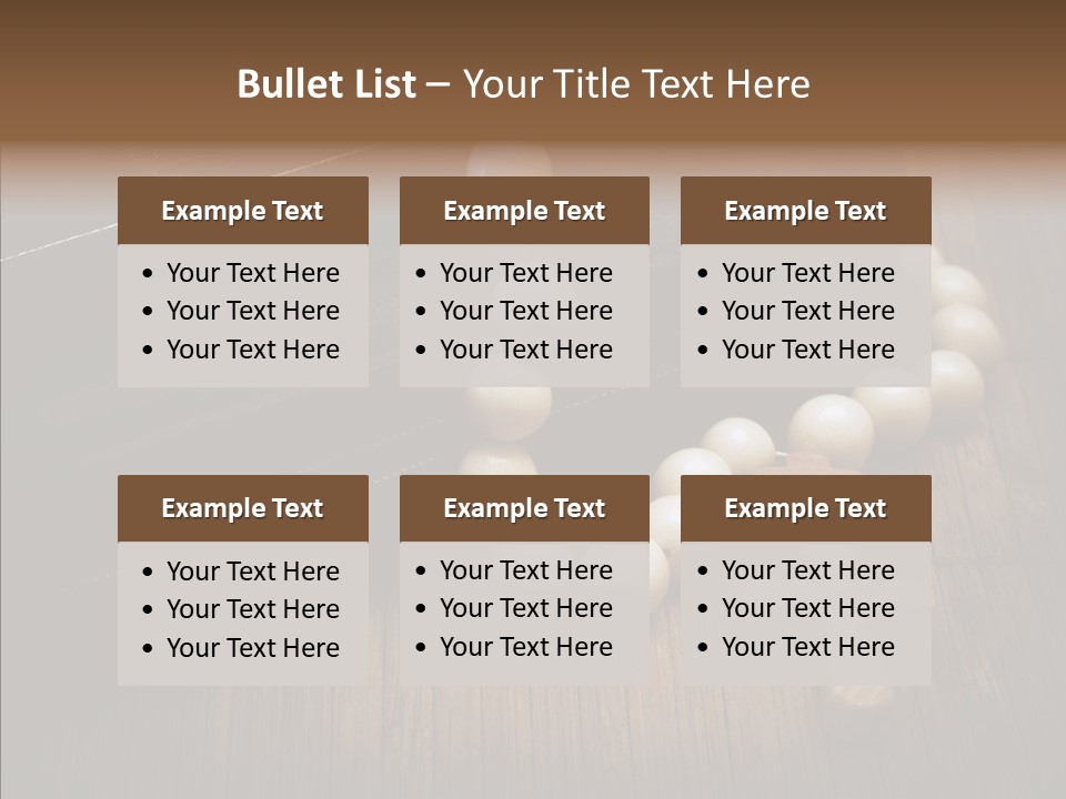 Beads Background Book PowerPoint Template