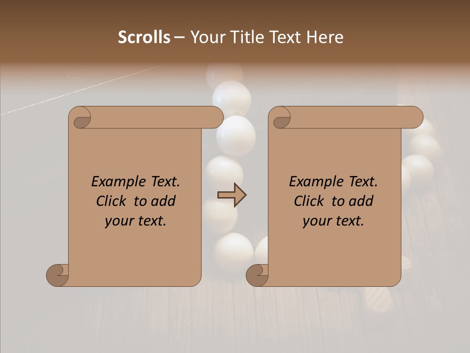 Beads Background Book PowerPoint Template