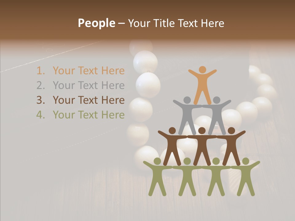 Beads Background Book PowerPoint Template