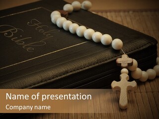 Brown Holy God PowerPoint Template