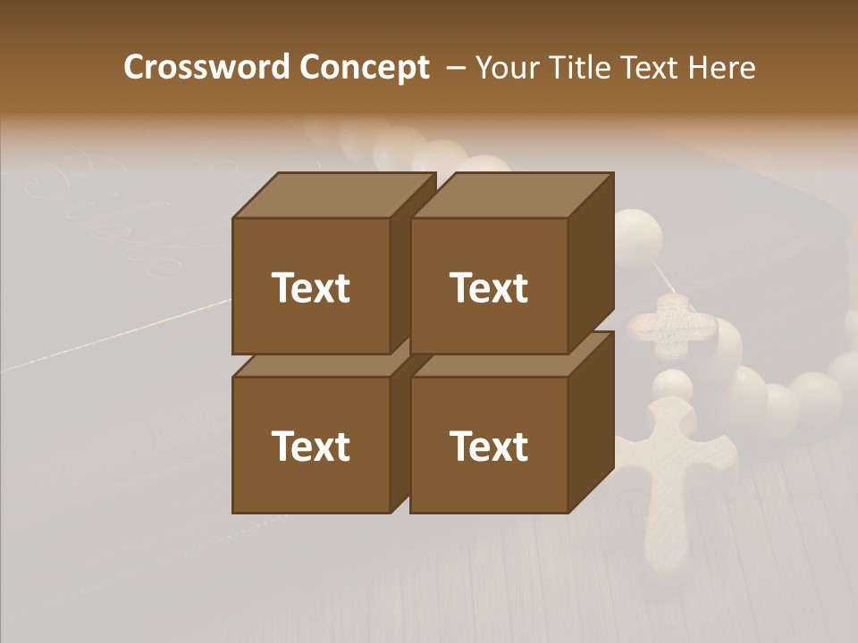 Brown Holy God PowerPoint Template