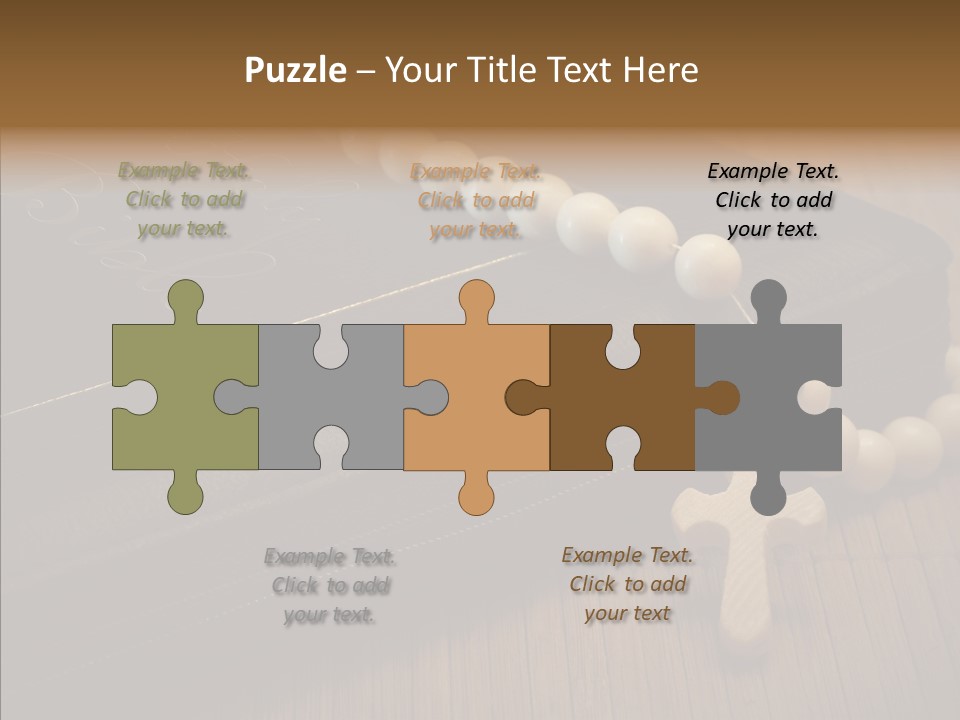 Brown Holy God PowerPoint Template