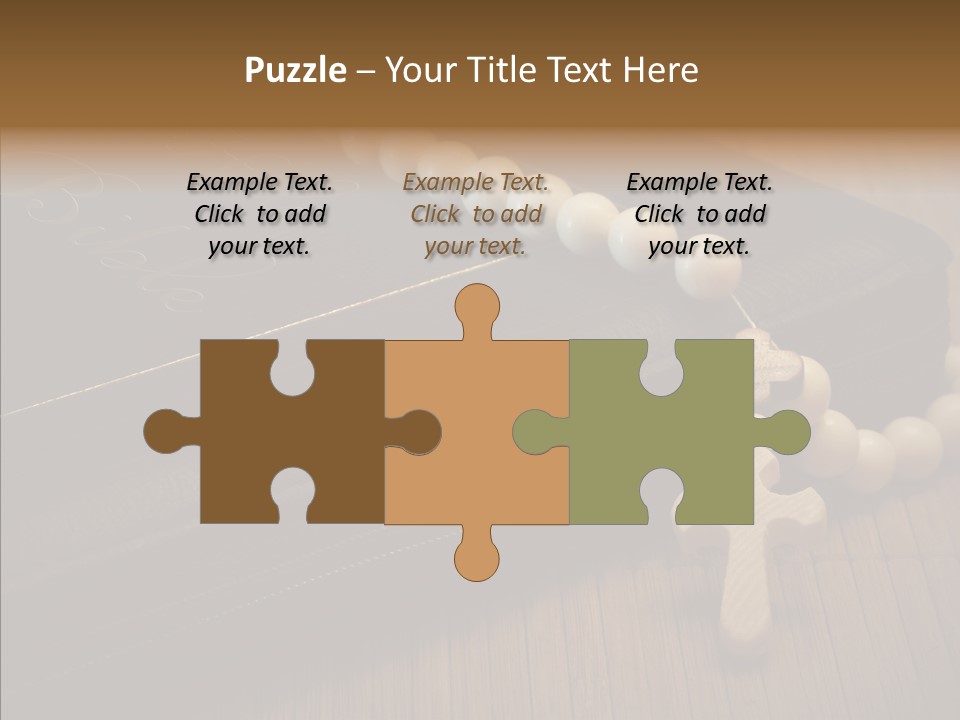 Brown Holy God PowerPoint Template