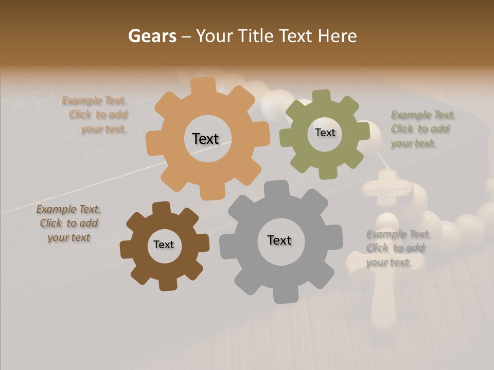 Brown Holy God PowerPoint Template