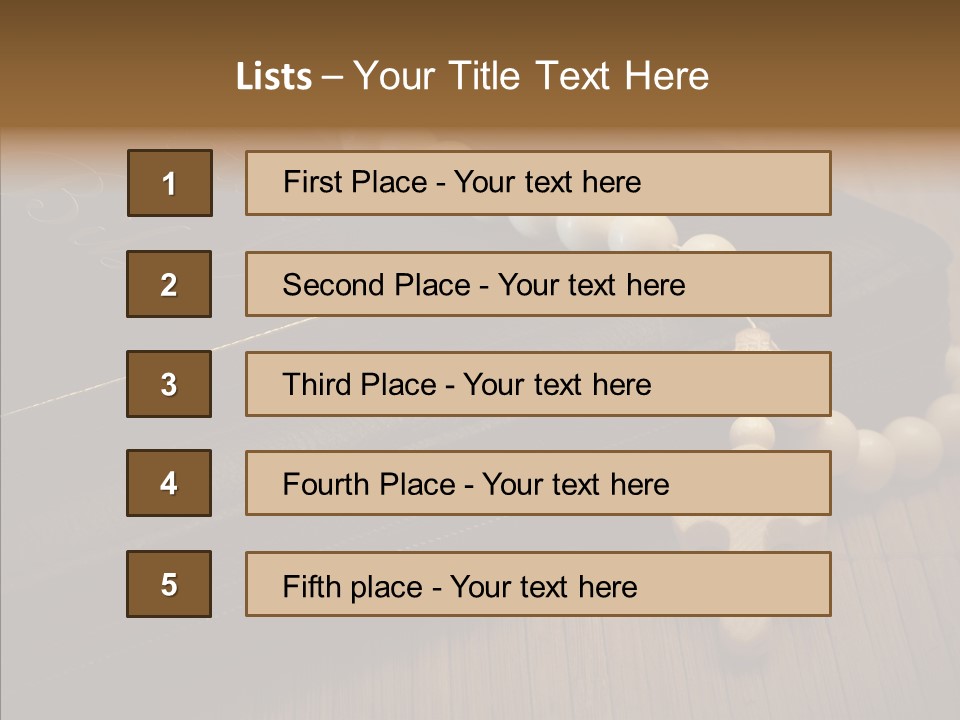 Brown Holy God PowerPoint Template