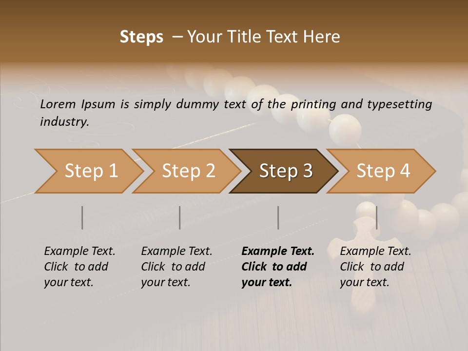 Brown Holy God PowerPoint Template
