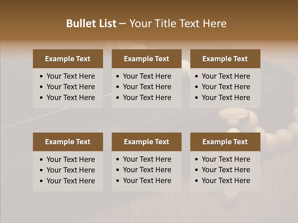 Brown Holy God PowerPoint Template