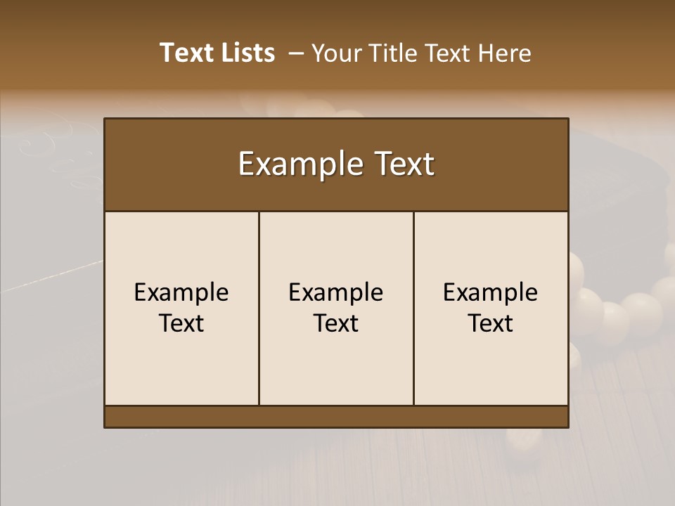Brown Holy God PowerPoint Template