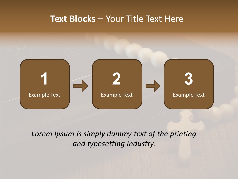 Brown Holy God PowerPoint Template